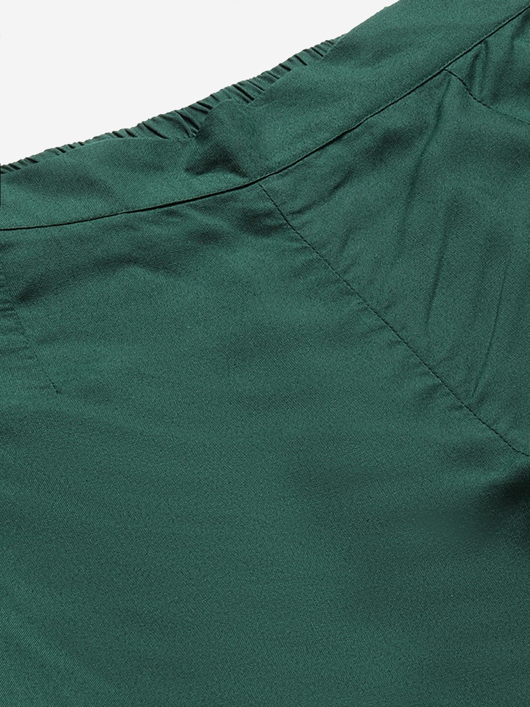 Cottinfab  Regular Fit Women Dark Green Rayon Trousers