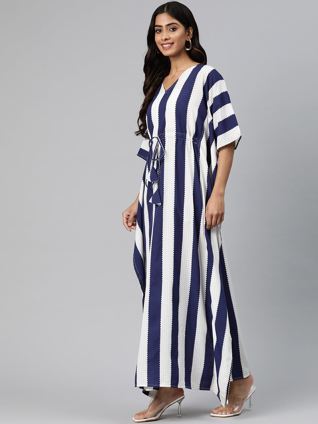 Black and White Cotton Striped Maxi Dress - Women Dresses Online | Maxi  dress, Womens maxi dresses, Women dress online