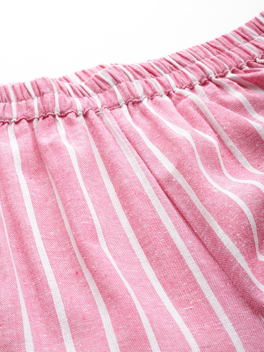 Cottinfab Women Striped Pure Cotton Co-Ords