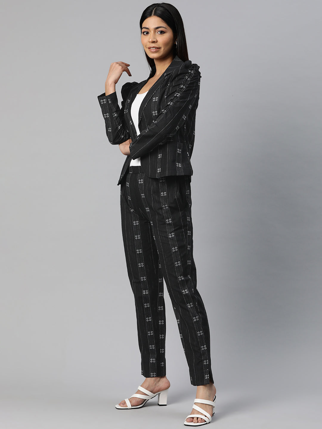 Cottinfab Embroidered Pure Cotton Two-Piece Formal Suit