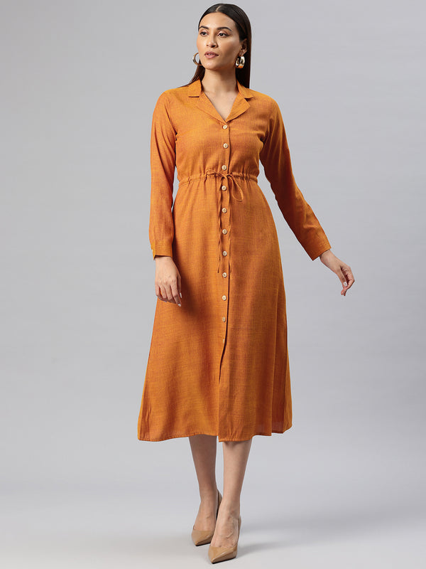 Cottinfab Shirt Midi Dress