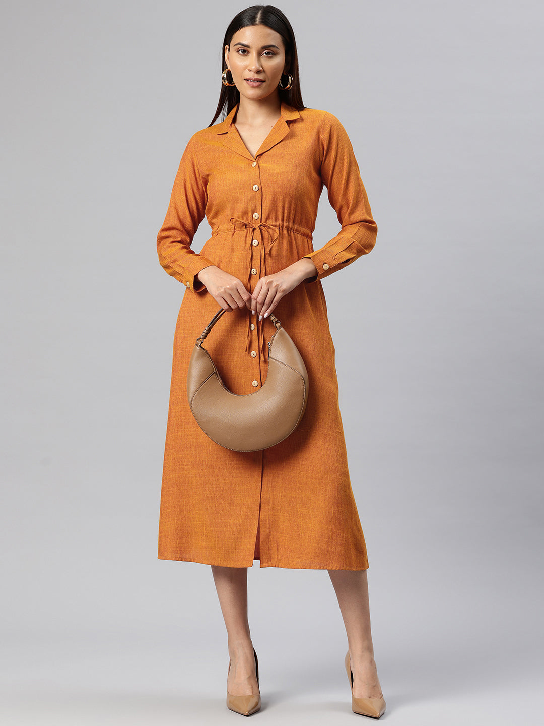 Cottinfab Shirt Midi Dress