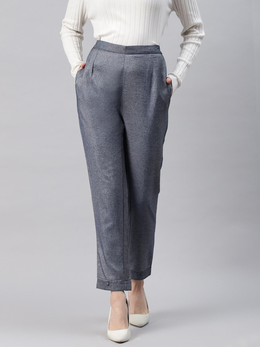 Touch Of Wool PullOn Pants  Drapers  Damons