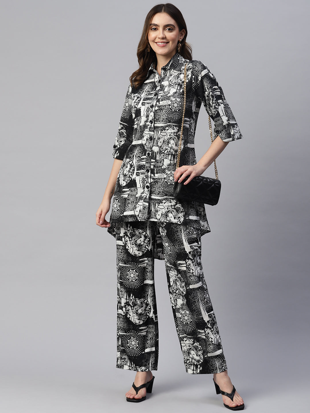 The Hunger Chinese Silk Slashed Panelled Top Suit Jacket and Trousers
