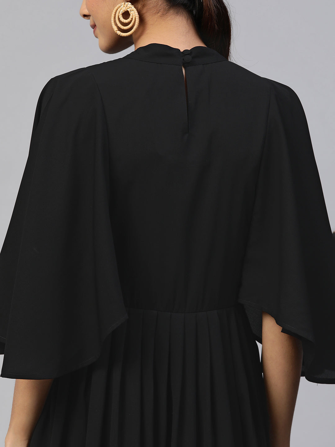 NEW SEASON Cottinfab Embellished Flared Sleeves Maxi Dress
