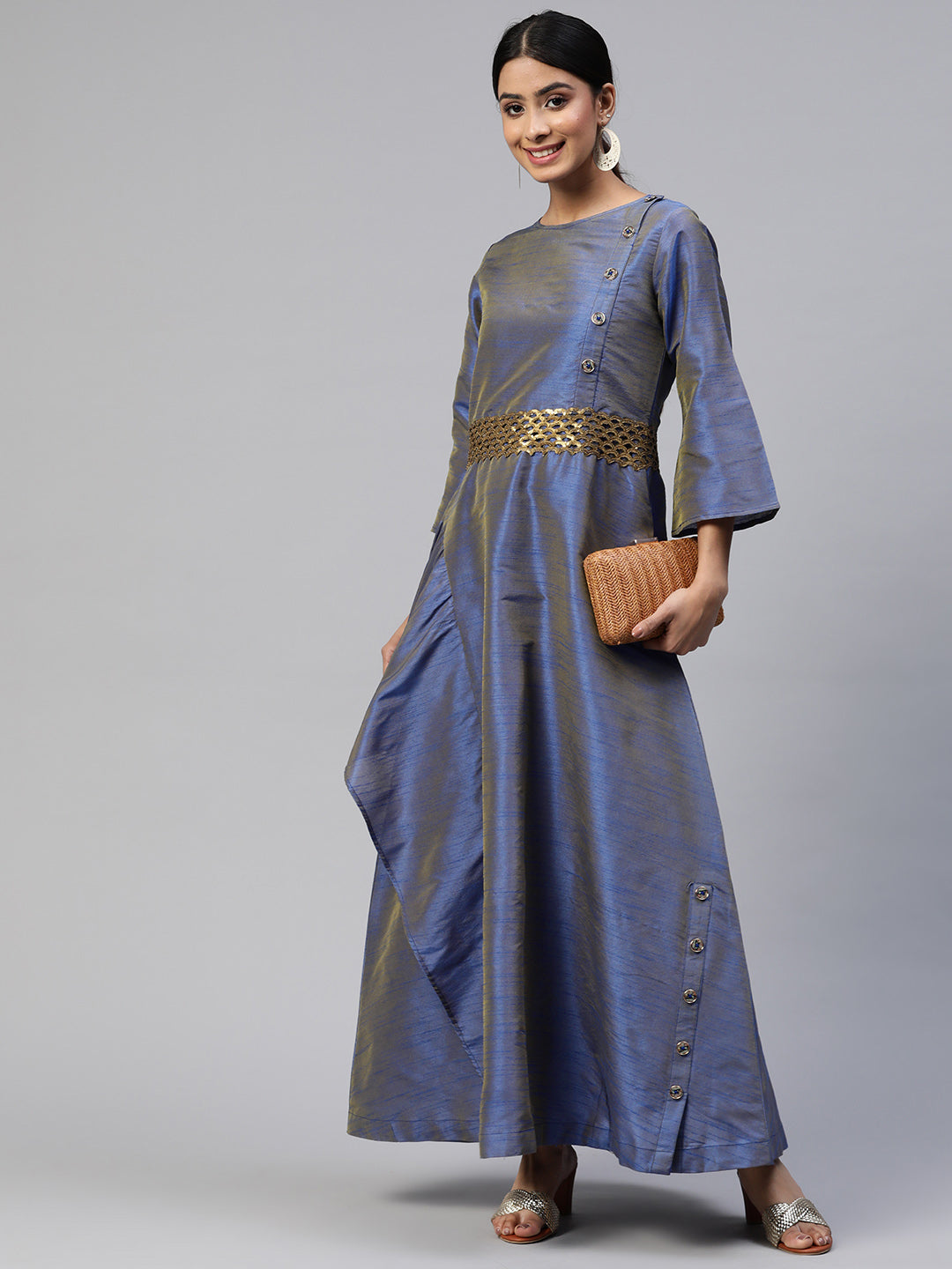 Cottinfab Ethnic Maxi Dress