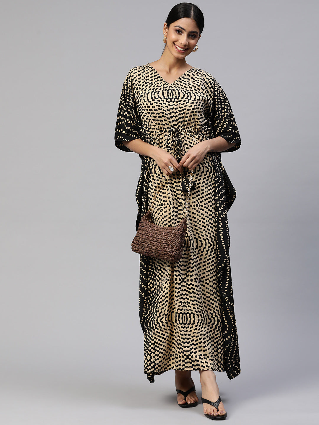 Buy Imama Silk Bandhani Print Kaftan by Rajdeep Ranawat at Aza Fashions |  Kaftan designs, Kaftan dress modern pattern, Fashion